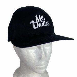 ME UNDIES Embroidered‎ Logo Black Snapback Hat